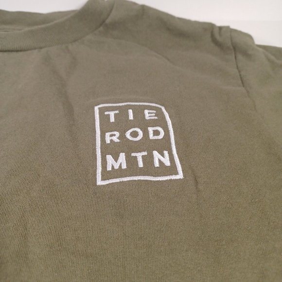 Tie Rod Mtn Men's Size Small Long Sleeve Shirt Green White Embroidery Outdoors - Picture 4 of 7